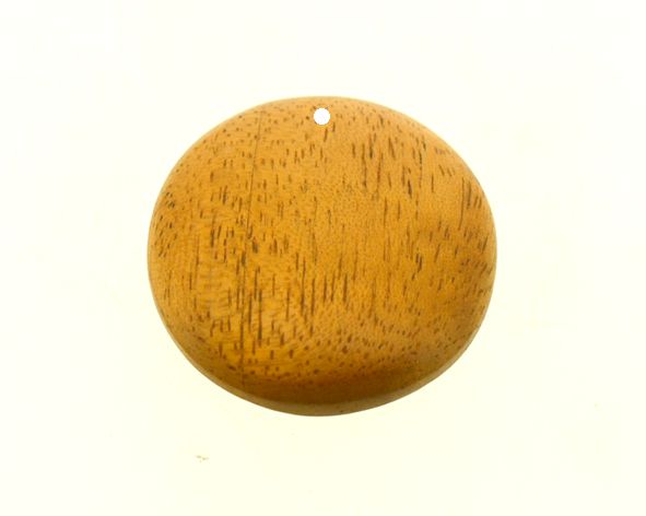 Cabuchão pingente madeira mogno - 33 mm (un) FB-506